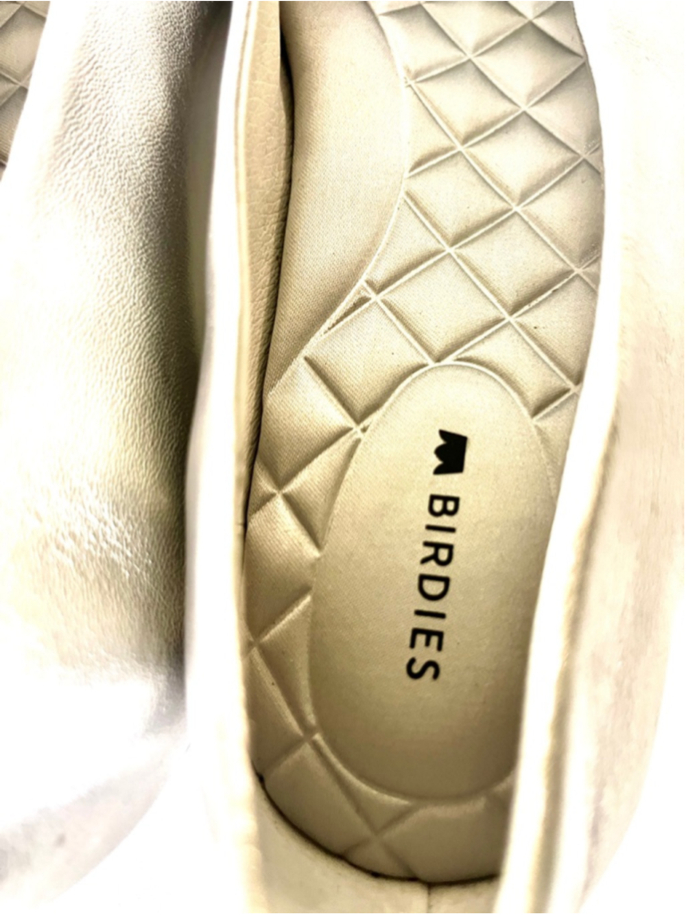 Birdies Crane Metallic Silver Leather Flats Women Size 8.5 - Picture 4 of 9